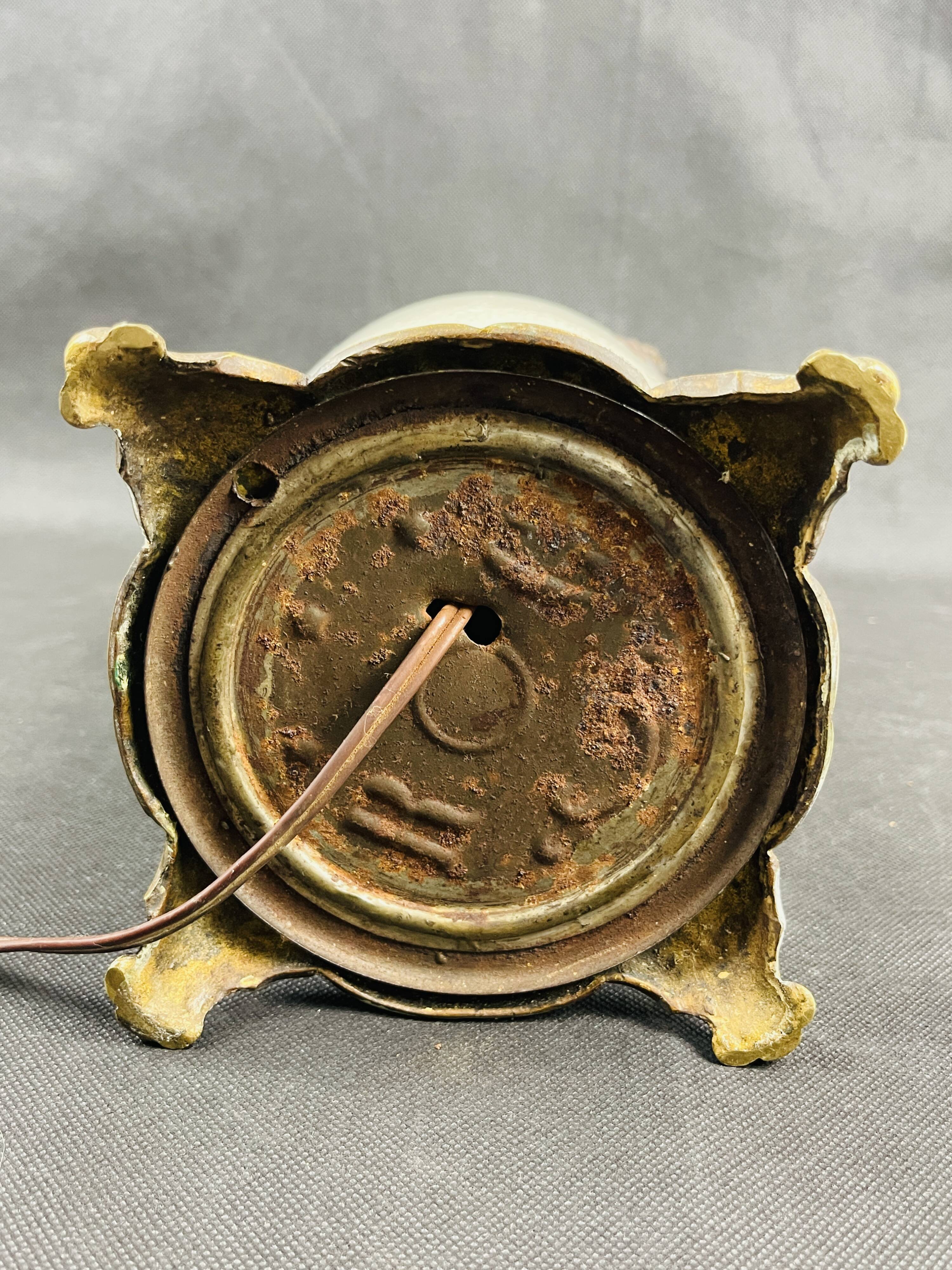 Chinese cracked porcelain lamp base