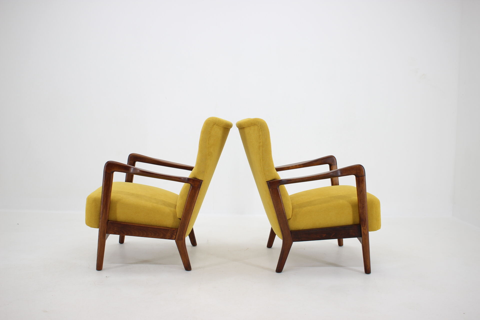 Set of Søren Hansen Armchairs for Fritz Hansen, Denmark, 1940s