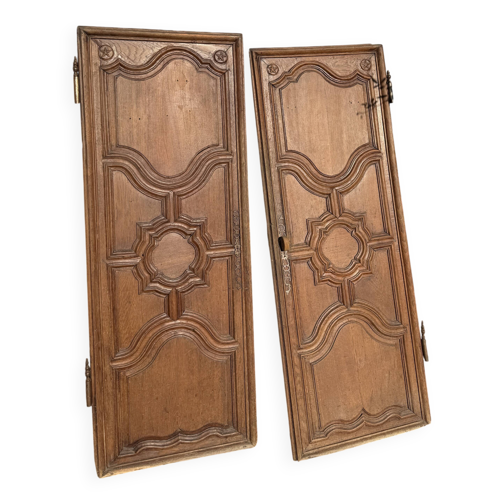 Solid oak doors of a gentleman's residence