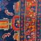 Carpet old Persian Malayer corridor 109x525 cm