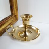 Golden brass cellar rat bougeoir