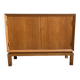 wood sideboard 2doors and drawers inside 1970s