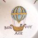 Plate decoration with balloon earthenware Hadancourt