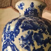 Large blue porcelain lamp 66x41 lampshade asia, japan, china elec new