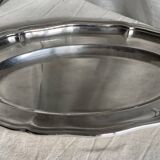 Silver-plated metal tray in the Wiskemann style, Louis XV.