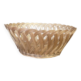 Natural fine wicker basket with a diameter of 20 cm.