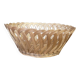 Natural fine wicker basket with a diameter of 20 cm.