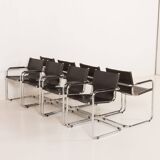 Bauhaus style Italian chairs attr. to Matteograssi, set of 8, 1970s