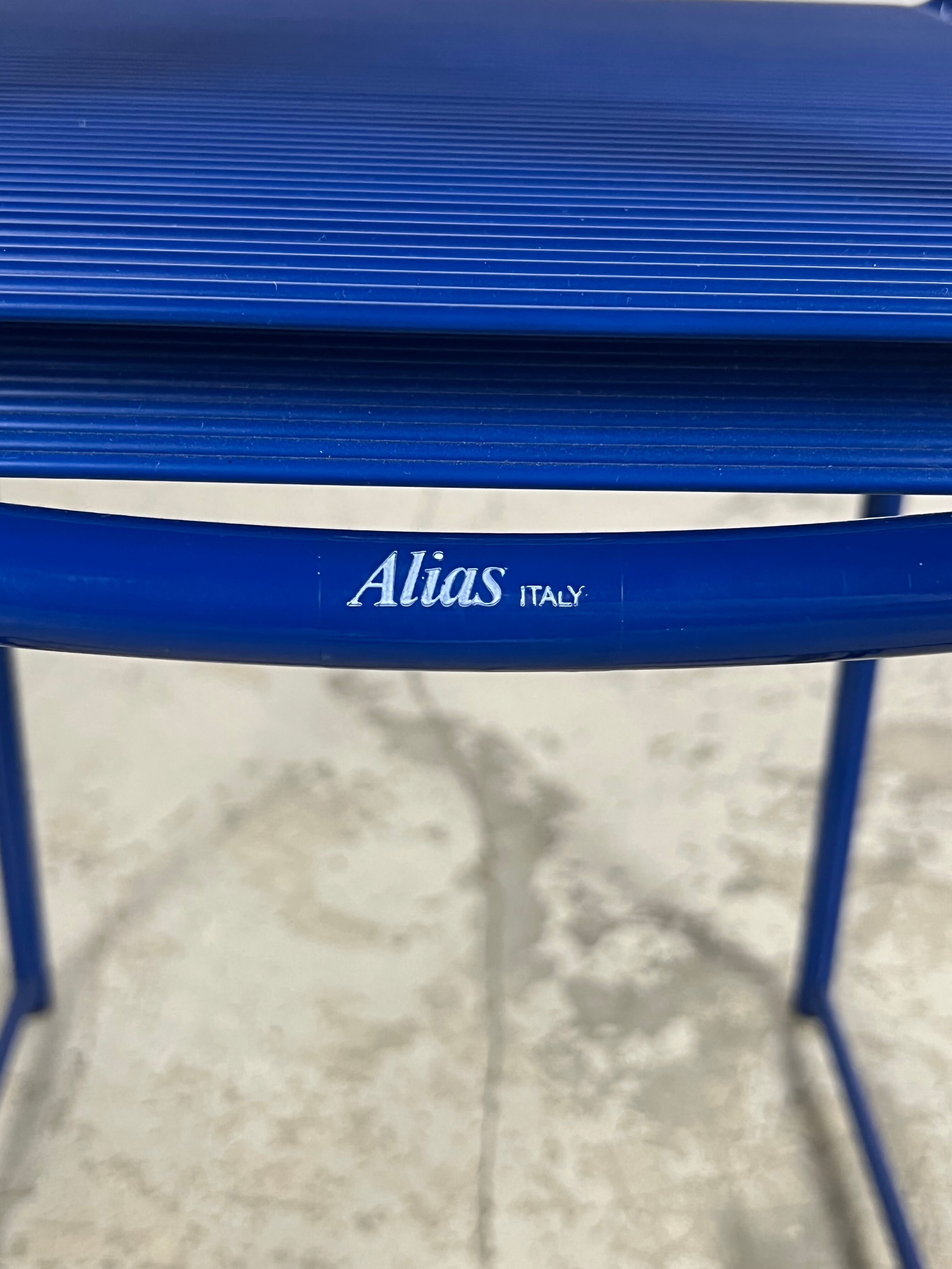 Set of 7 chairs Spaghetti 101 by Giandomenico Belotti for Alias 80s