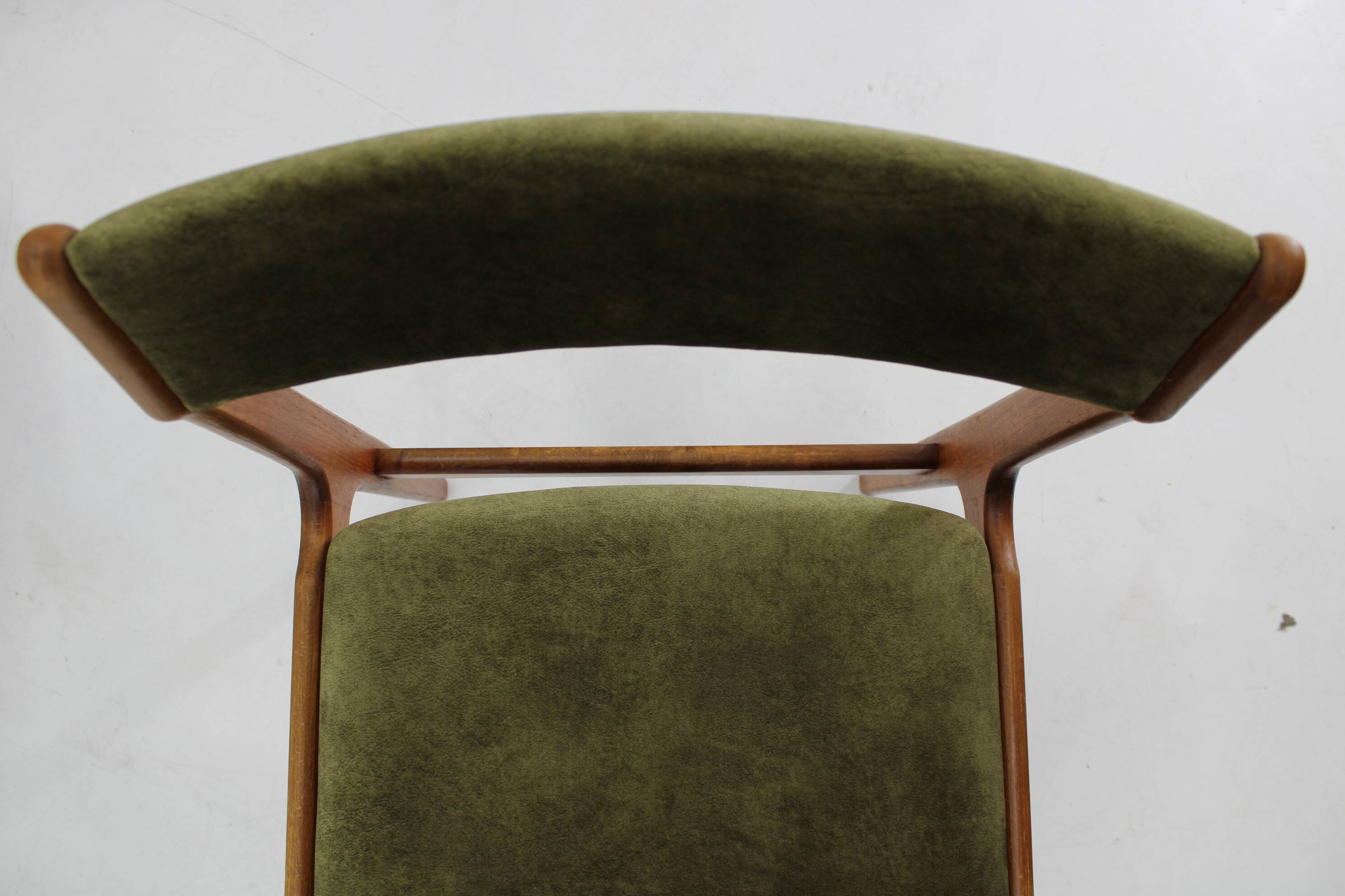 1960s Set of Six Danish Teak Dining Chairs , Restored