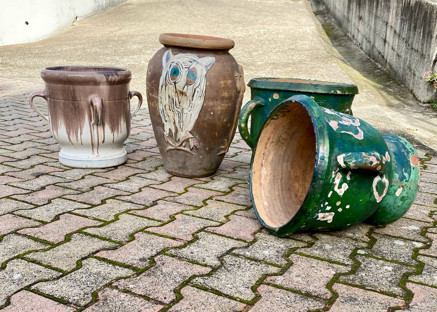 Varnished terracotta jar