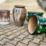 Varnished terracotta jar