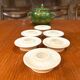 Set of 6 Danish porcelain candle holders