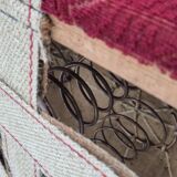 Années 1950, canapé danois 2 places, très bon état d'origine, bois de frêne.