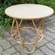 Round rattan coffee table 1970