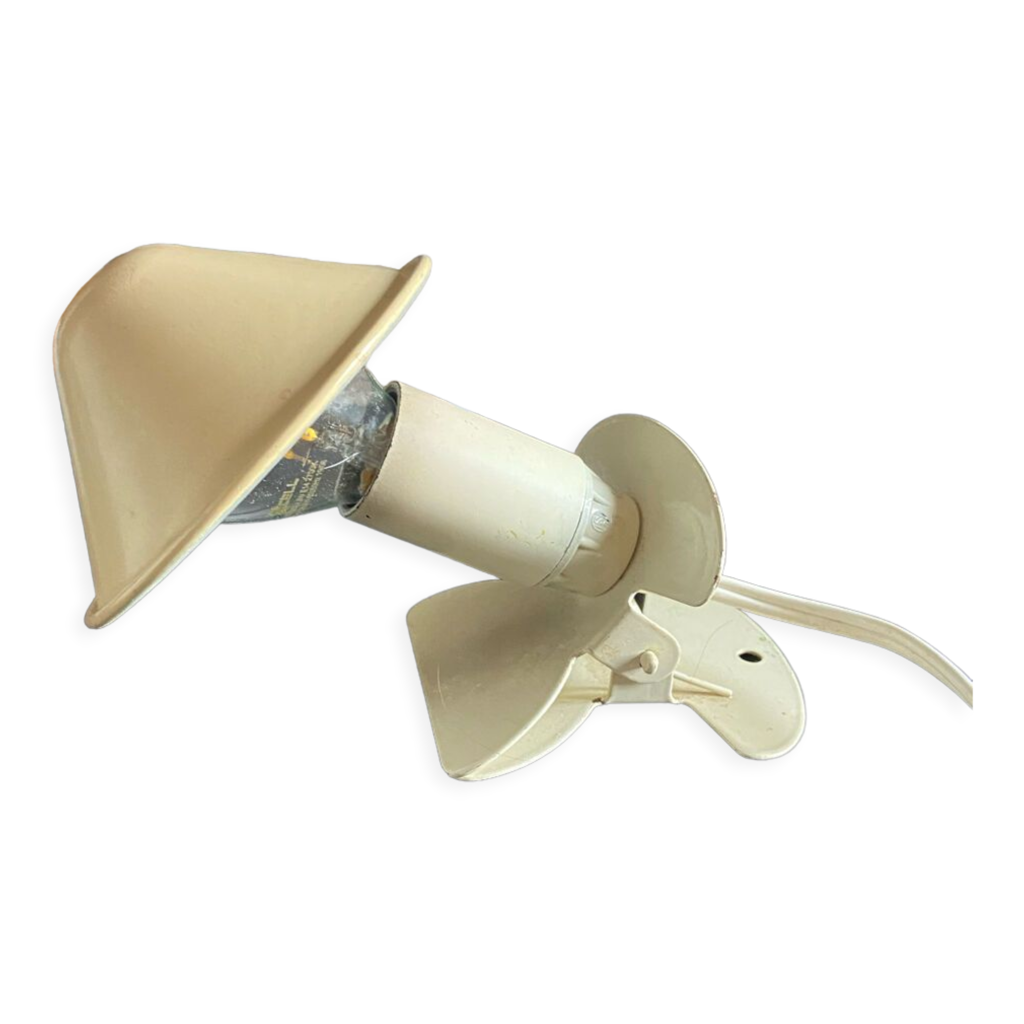 Vintage mushroom clip lamp