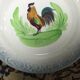 Art Nouveau dish 1908-1932 rooster decor