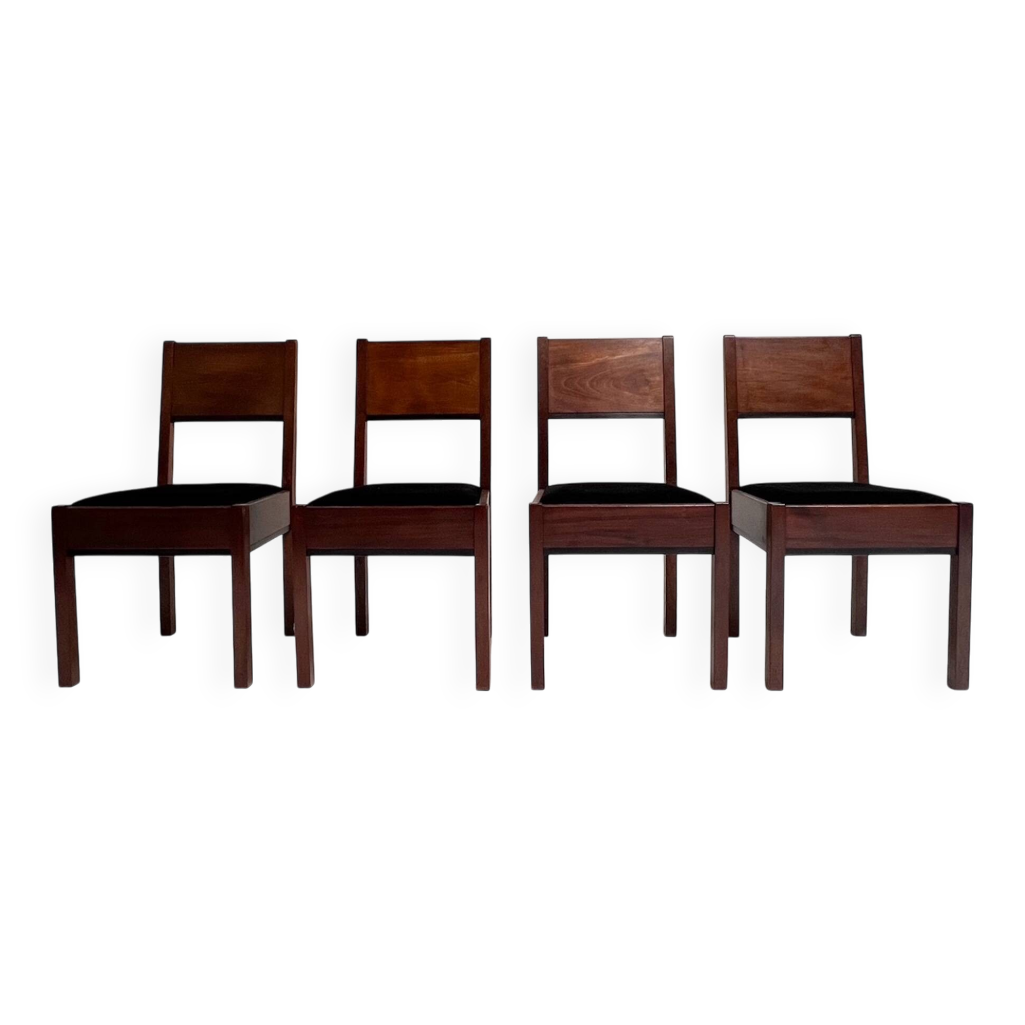 The Hague School set of 4 dining chairs by Muntendam for LOV, 1920’s