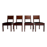 The Hague School set of 4 dining chairs by Muntendam for LOV, 1920’s