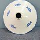 Vintage white ceramic chandelier lampshade decorated with white fish patterns