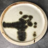 Small vintage plate from the La Colombe pottery, Vallauris artistic effect stoneware