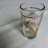 6 tea glasses golden décor camel palm