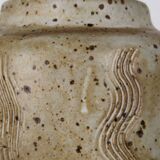 Pyrite stoneware vase with scarified wave decoration - 1970s