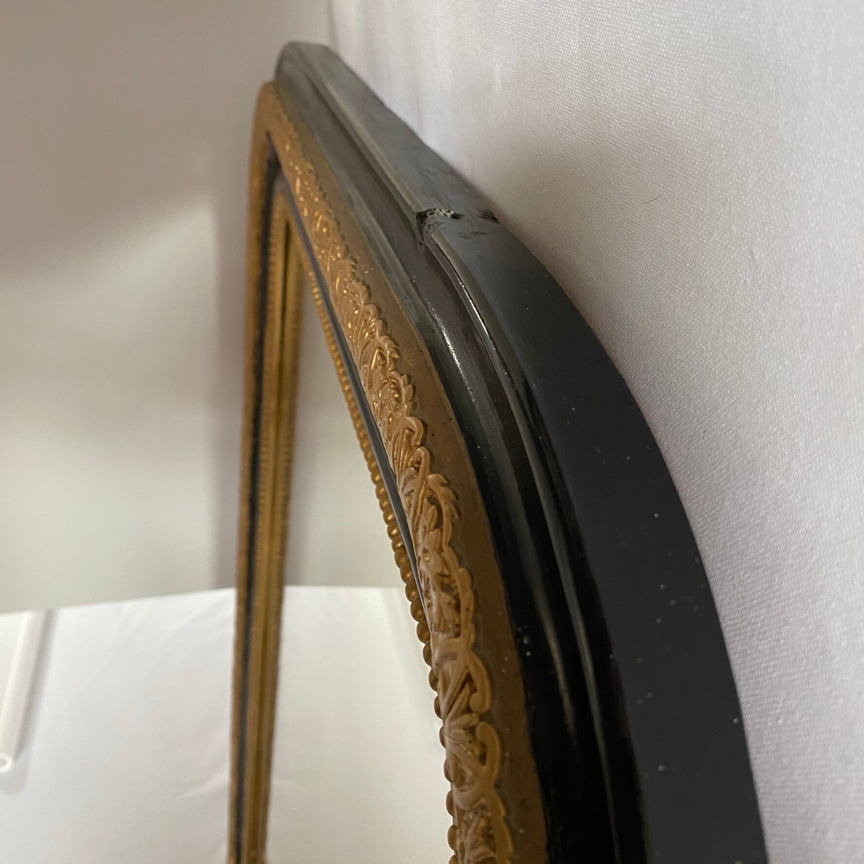 Mirror Napoleon III - black and gold - 104x78cm