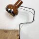Lampe de bureau industrielle marron, années 1970