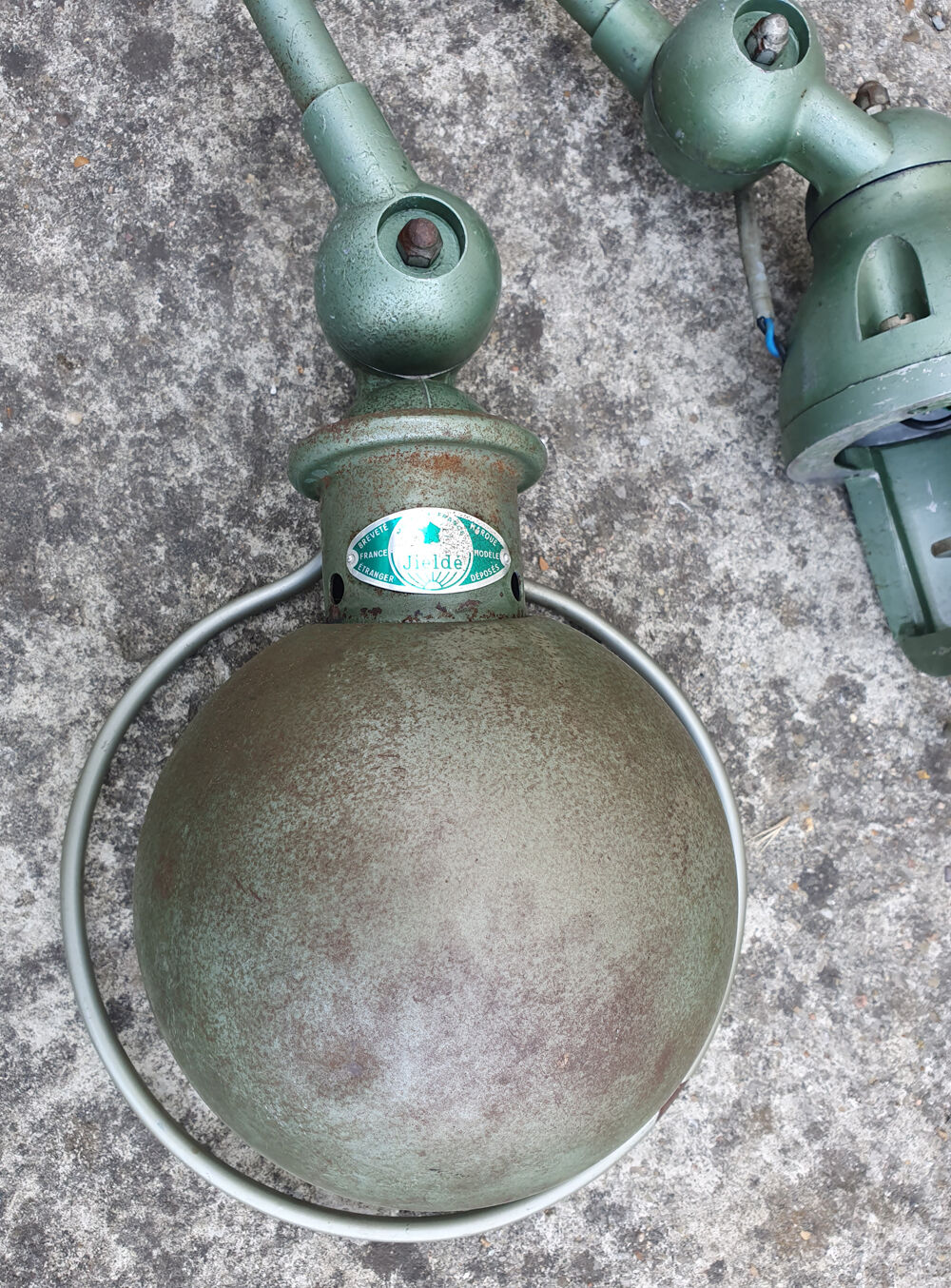 Jielde workshop lamp, authentic, 50s, nod model.