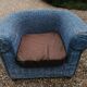 Fauteuil en  osier