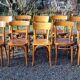 10 chaises bistrot, années 50-60
