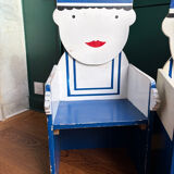 Pair of children's sailor armchairs