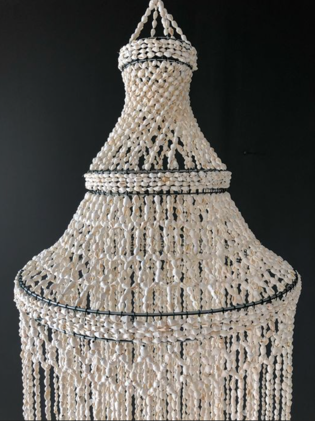 Shell chandelier