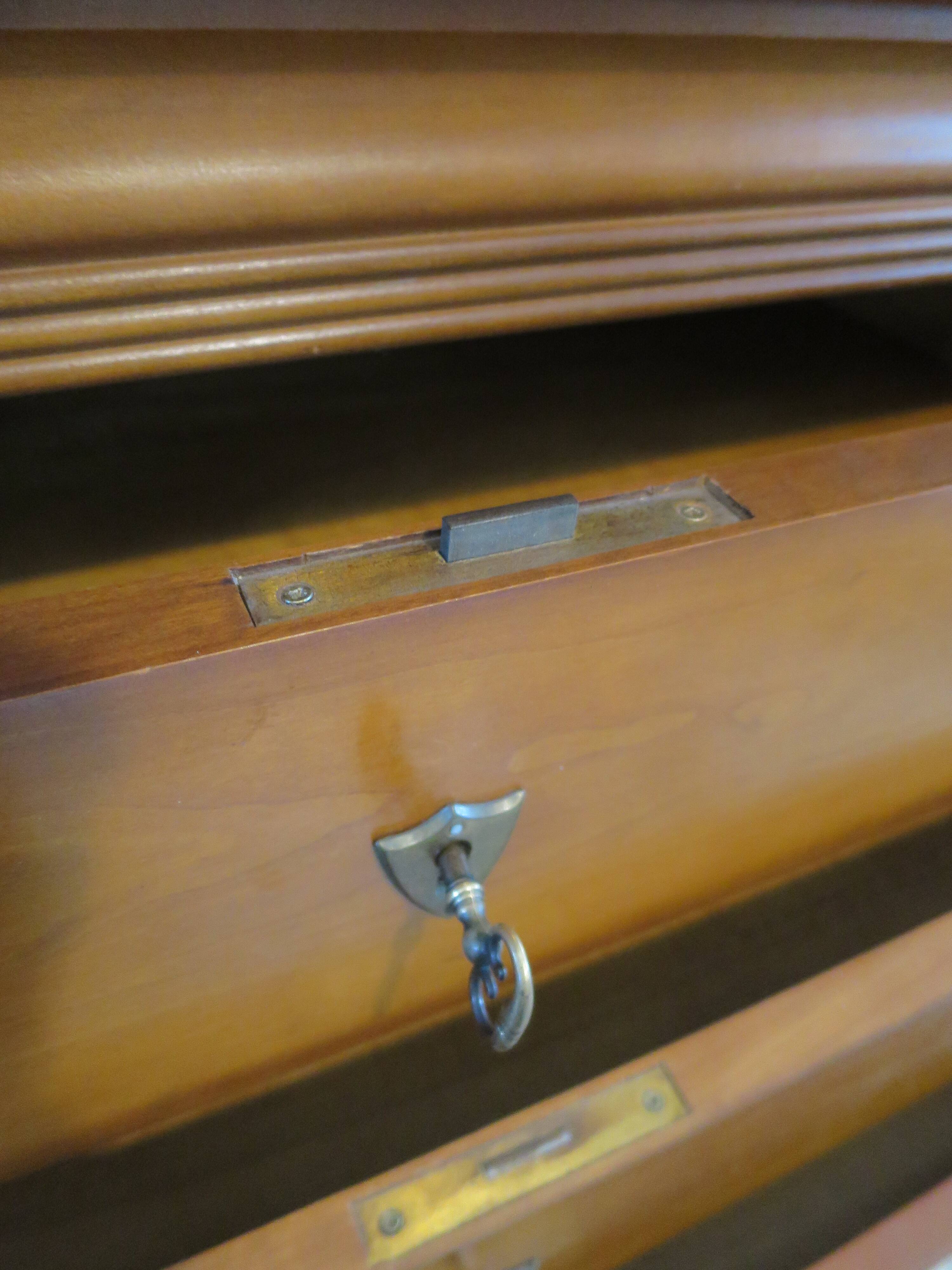 Louis Philippe style cherry wood chest of drawers