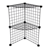 Modular metal corner shelf, 1980