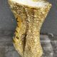 Large Glazed Ceramic Vase with Floral and Fat Lava Decor - Vallauris