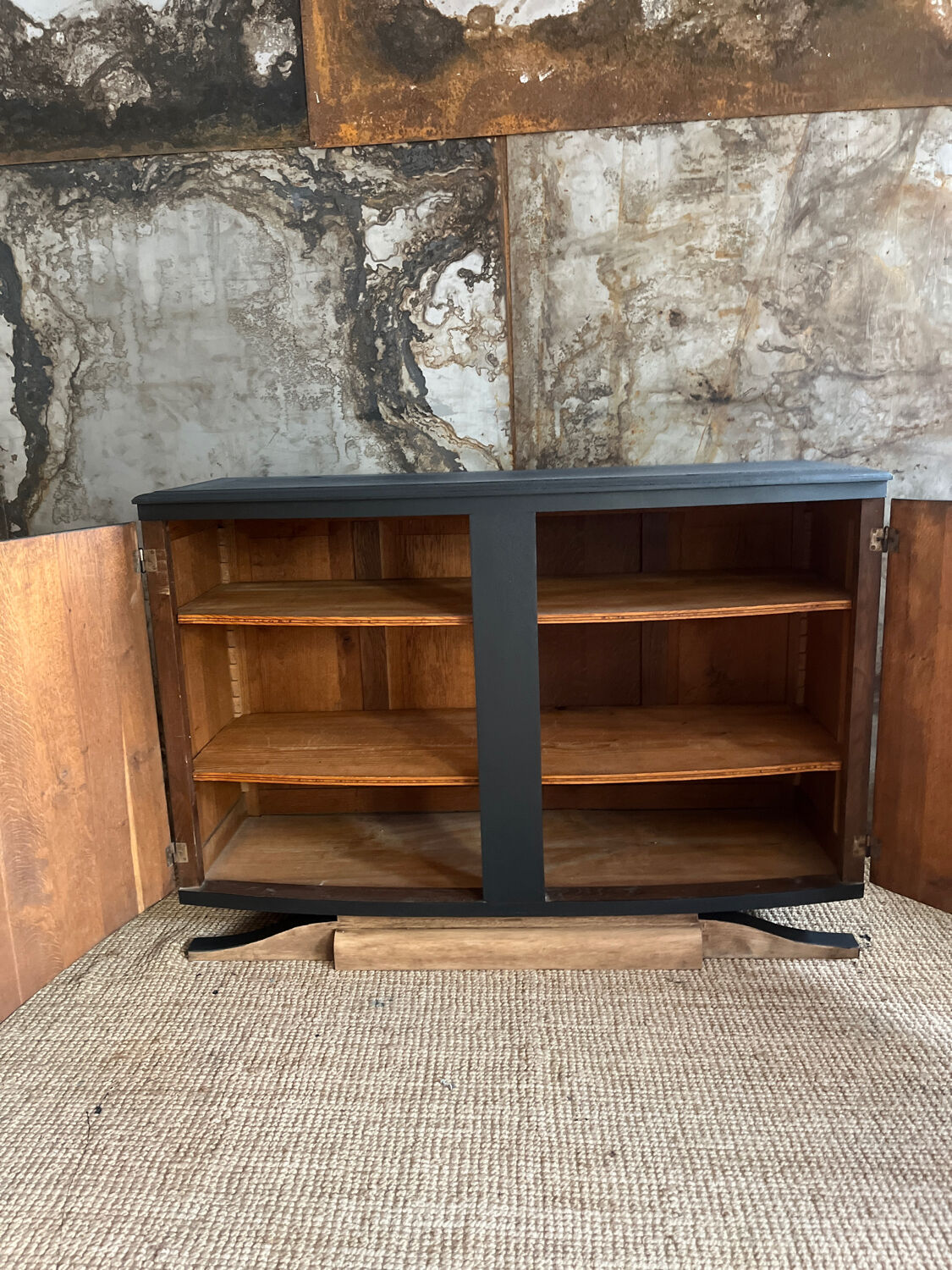 1930s sideboard with mustache feet
