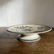 Ironstone cake dish "Marguerite" Large deposit