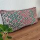 Moroccan Kilim Cushion Vintage green and red