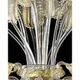Venetian Cà Rezzonico Floral Gold Murano Style Glass Chandelier From Simoen
