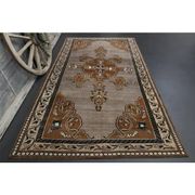 Vintage Turkish Oushak Handmade Wool Cotton Brown Area Rug 193x330
