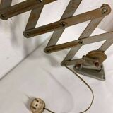 Vintage industrial scissor lamp / wall light / workshop lamp