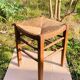 Tabouret rustique en bois et paille, XIXème s.