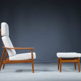 Armchair and ottoman by Arne Vodder for France & Søn