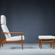Fauteuil et ottoman par Arne Vodder pour France & Søn