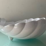 Large vintage shell empty pocket in enameled ceramic