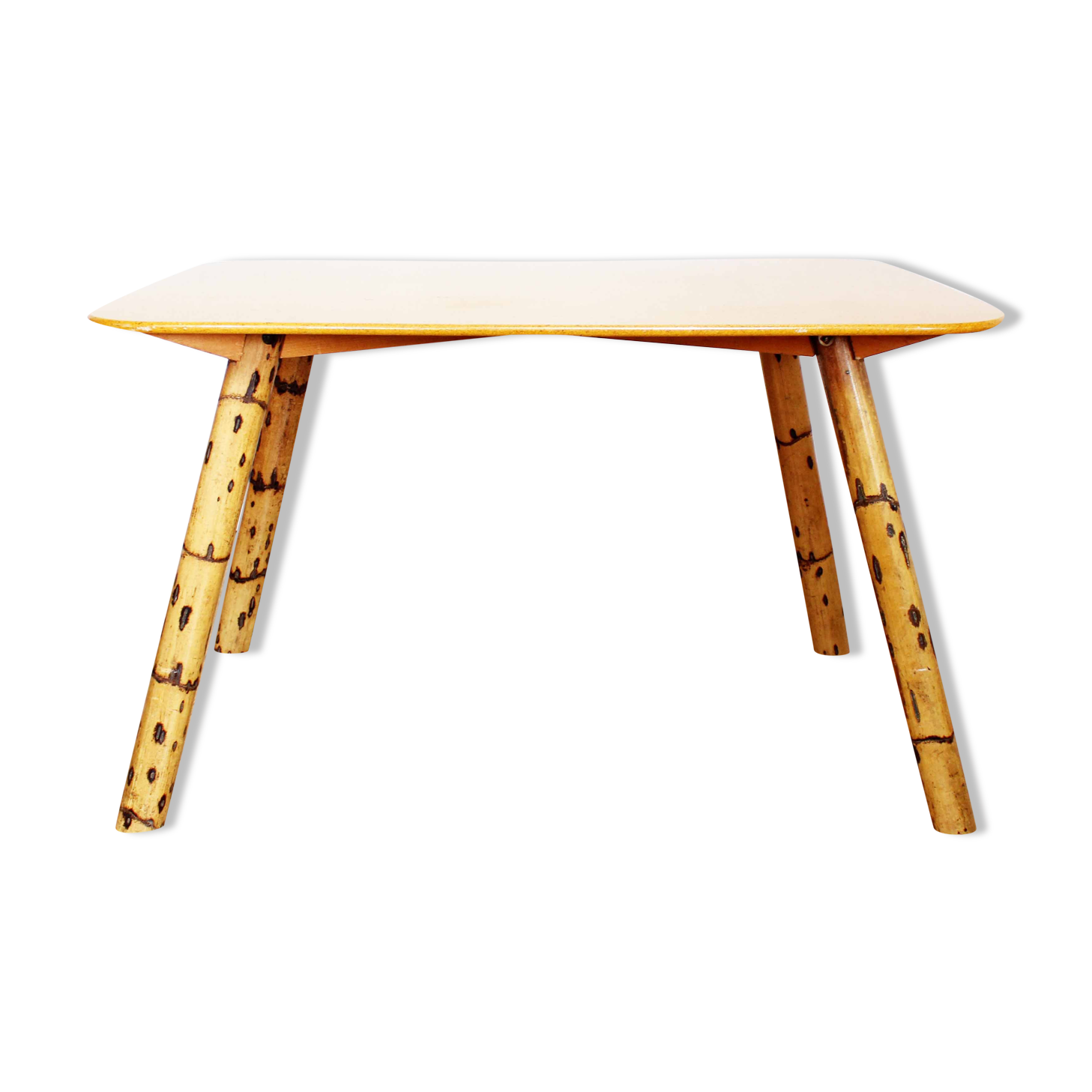 Vintage coffee table legs compass