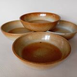 4 Montgolfier stoneware calotte plates