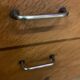 Secretary vintage oak compass feet, 1960s